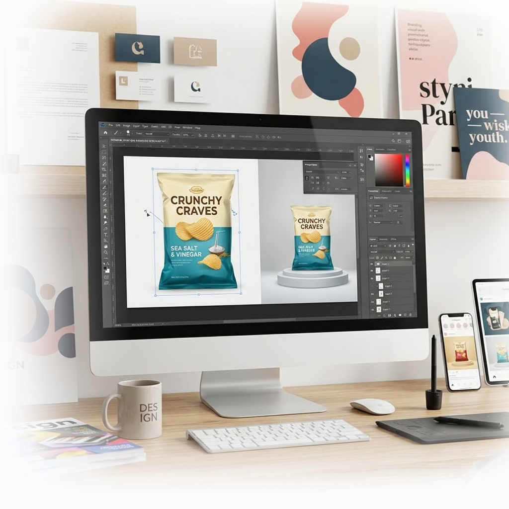 Professional graphic designing services by Themesgro